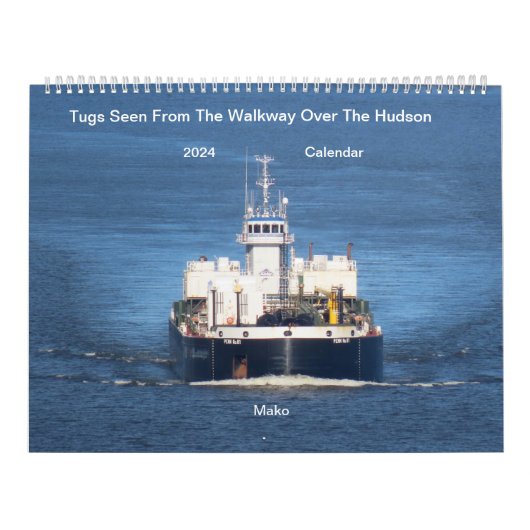 Calendrier Tugs Vu De La Promenade Sur L'Hudson 2024 (Protection)