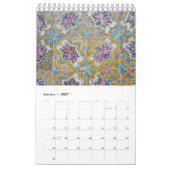 Calendrier Tuiles d'architecture de l'Iran (Jan 2027)