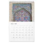 Calendrier Tuiles d'architecture de l'Iran (Mar 2027)