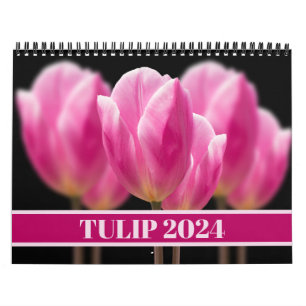 Calendrier Tulip Rose rose belle Holland Floral 2025