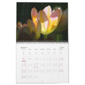 Calendrier Tulipe élégante et fleurs florales Roses Photograp (Mar 2026)