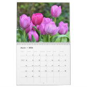 Calendrier Tulipe élégante et fleurs florales Roses Photograp (Mar 2026)