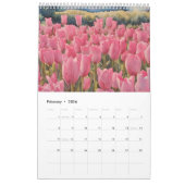 Calendrier Tulipes champ aquarelle peinture 2 (Feb 2026)