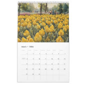 Calendrier Tulipes champ aquarelle peinture 3 (Mar 2026)