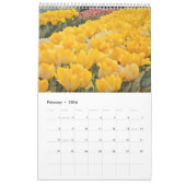 Calendrier Tulipes champ aquarelle peinture 5 (Feb 2026)