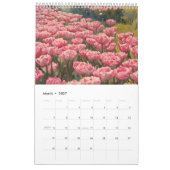 Calendrier Tulipes champ aquarelle peinture 6 (Mar 2027)