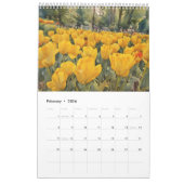 Calendrier Tulipes champ aquarelle peinture 6 (Feb 2026)