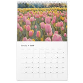 Calendrier Tulipes champ aquarelle peinture 7 (Jan 2026)