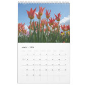 Calendrier Tulipes toute l'année (Mar 2026)
