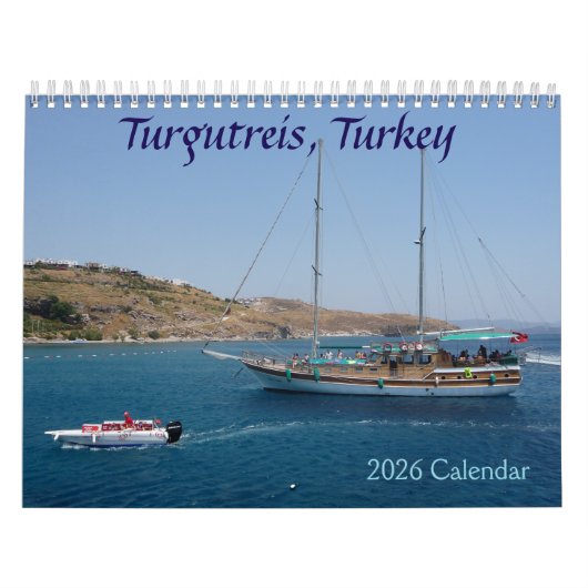 Calendrier Turgutreis, Turkey 2026 Calendar (Protection)