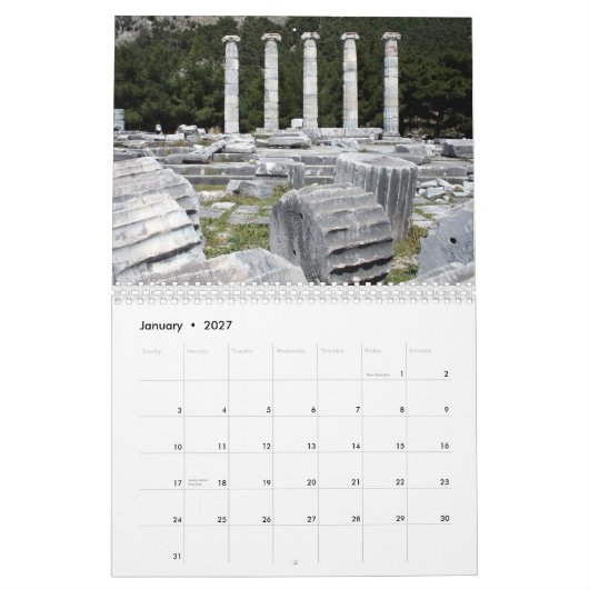 Calendrier Türkei (Jan 2027)