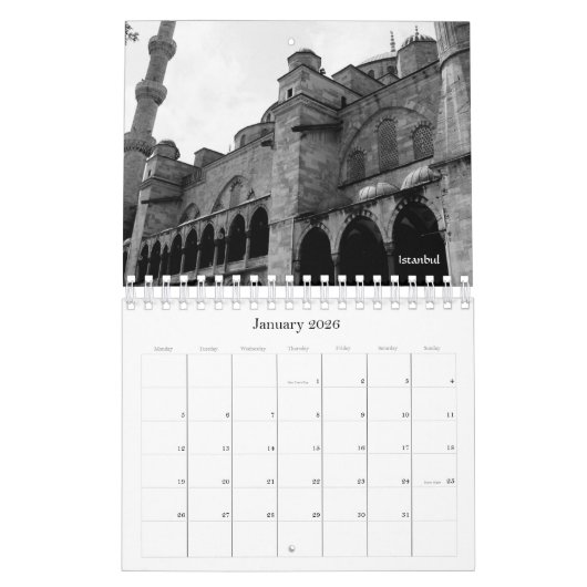 Calendrier Turkey Calendar 2026 (Jan 2026)