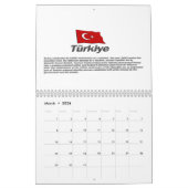 Calendrier Turkiye Calender 100th anniversary of the Republic (Mar 2026)