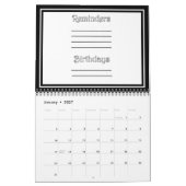 Calendrier Turtle Rugby (Jan 2027)