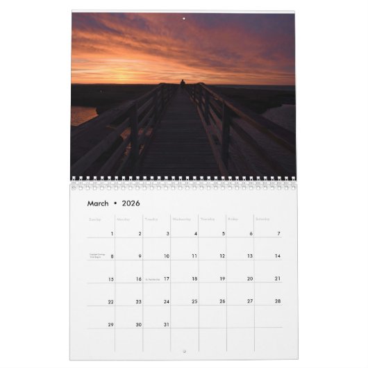 Calendrier Two Page MediumCalendar, White (Mar 2026)