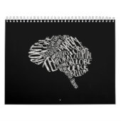 Calendrier Typographie du cerveau RN Neuroscience (Protection)