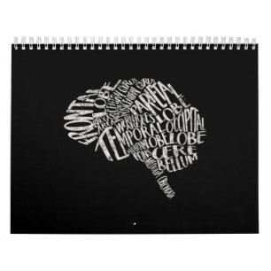 Calendrier Typographie du cerveau RN Neuroscience