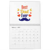 Calendrier Typographie du plus beau papa qui soit (Feb 2027)