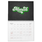 Calendrier Typographie du tableau (Mar 2027)