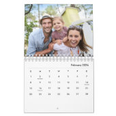 Calendrier Typographie moderne 17 Photos Marine Blue 2026 (Feb 2026)