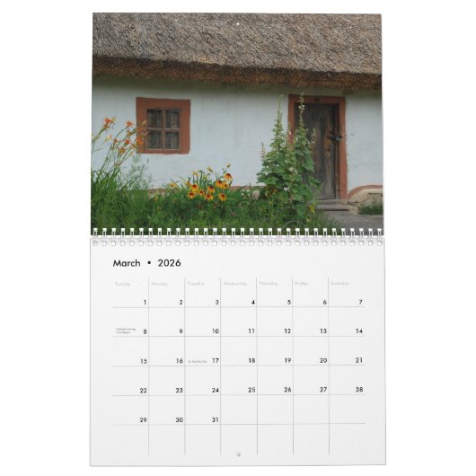 Calendrier UKRAINE ancien calendrier_village (Mar 2026)