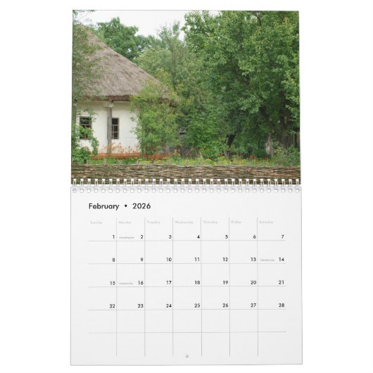 Calendrier UKRAINE ancien calendrier_village (Feb 2026)