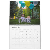 Calendrier UN AN "VOTRE NOM DE BÉBÉ" 12 mois (Feb 2027)