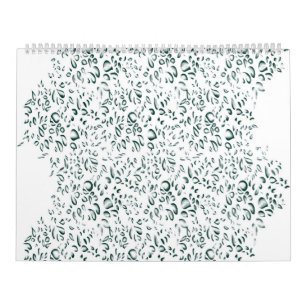 Calendrier un arrière - plan blanc avec beaucoup d'eau