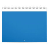 Calendrier un arrière - plan bleu avec une horloge noire et b (Protection)