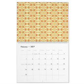 Calendrier un arrière - plan jaune et blanc avec un (Feb 2027)