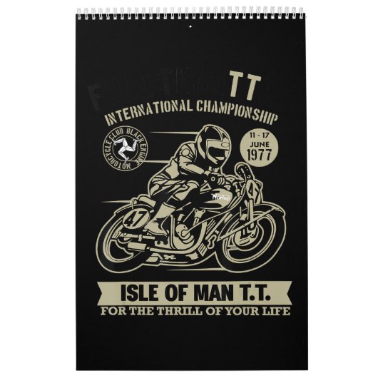 Calendrier Un cadeau légendaire avec Motorcycle Racing Art (Protection)