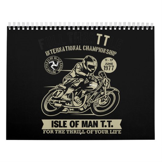 Calendrier Un cadeau légendaire avec Motorcycle Racing Art (Protection)