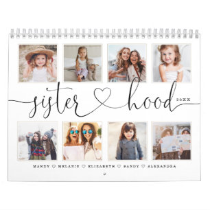 Calendrier Un cadeau pour les soeurs Souvenirs de la famille