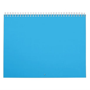 Calendrier Un carré bleu encadré par une bordure blanche, pré