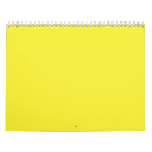 Calendrier Un carré jaune vif entouré d'un blanc immaculé (Protection)