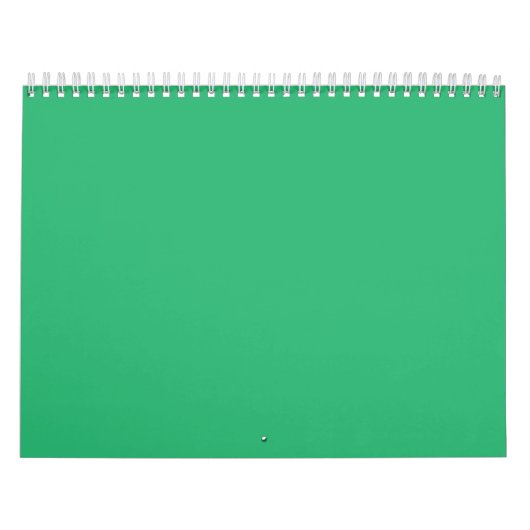 Calendrier Un carré vert solide placé sur un fond blanc (Protection)