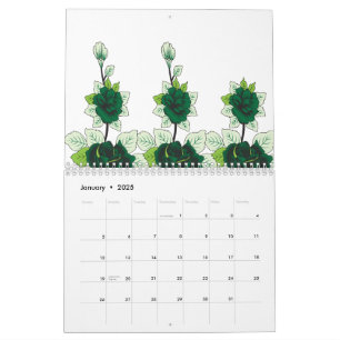 Calendrier Un chiot de récupérateur d'or est assis sur un ter