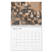 Calendrier Un condensé d'art numérique Abstrait (Feb 2027)
