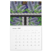 Calendrier un design de papier peint rouge et noir (Jan 2027)