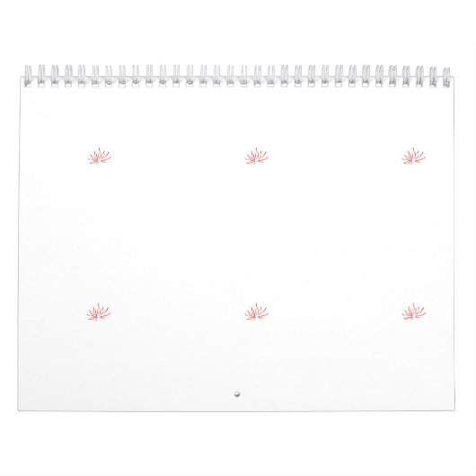 Calendrier Un design floral rouge et noir éclatant, (Protection)