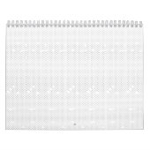 Calendrier Un design moderne avec une combinaison de w (Protection)