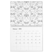 Calendrier Un design visuellement attrayant qui présente un m (Feb 2026)