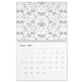 Calendrier Un design visuellement attrayant qui présente un m (Mar 2027)