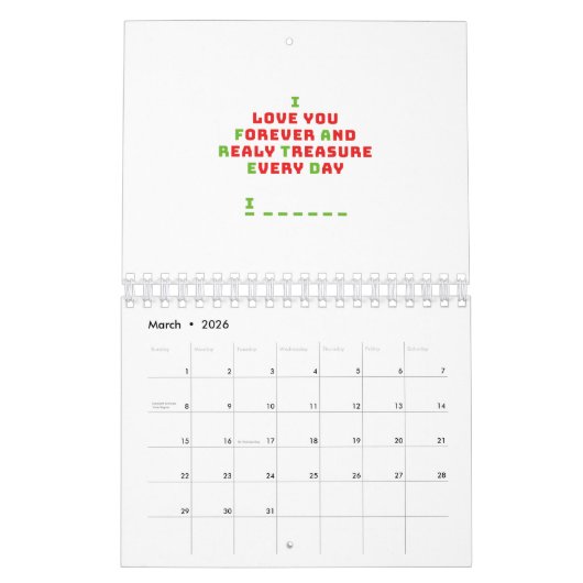 Calendrier Un drôle de message caché (Mar 2026)