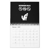 Calendrier Un ensemble de règles de salle de bains (Feb 2027)