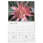 Calendrier Un illustré de fleur (Feb 2027)