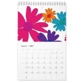 Calendrier Un lit fleuri de fleurs marguerites (Jan 2027)