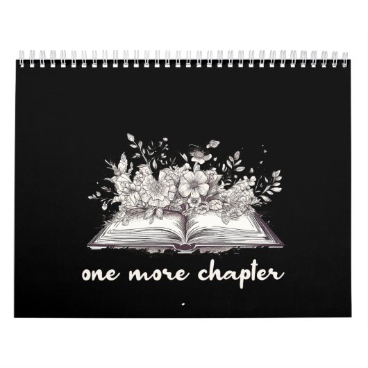 Calendrier Un livre de plus avec des fleurs  (Protection)