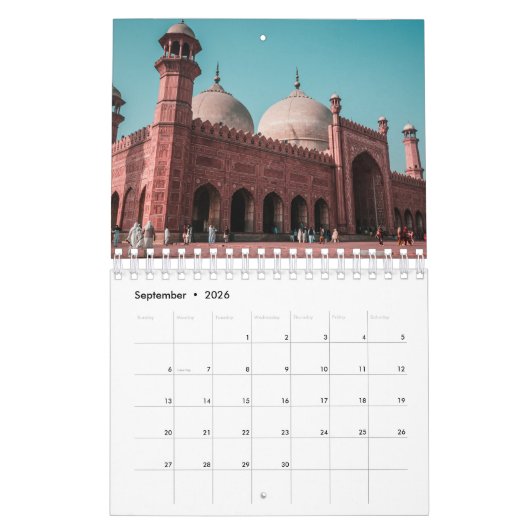 Calendrier Un Monde De Mosquées Mur Islamique Musulman (Sep 2026)
