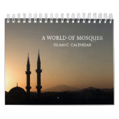 Calendrier Un Monde De Mosquées Mur Islamique Musulman (Protection)